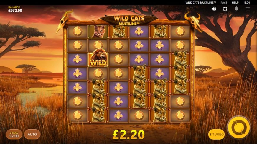 Wild Cats Multiline™ slot screen 4
