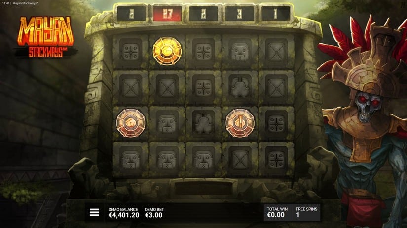 Mayan Stackways slot screen 4