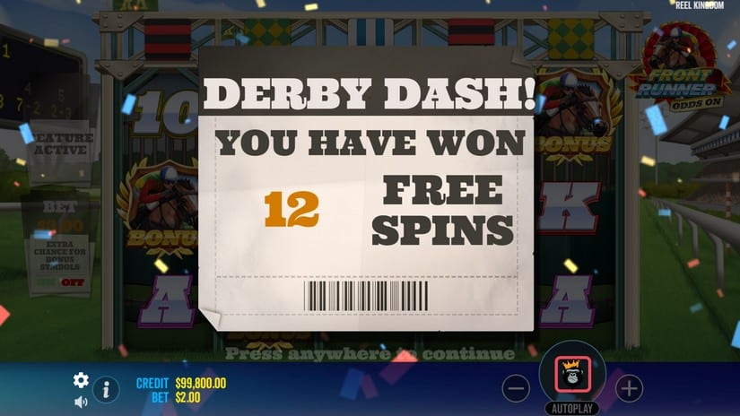 Front Runner Odds On slot screen 3