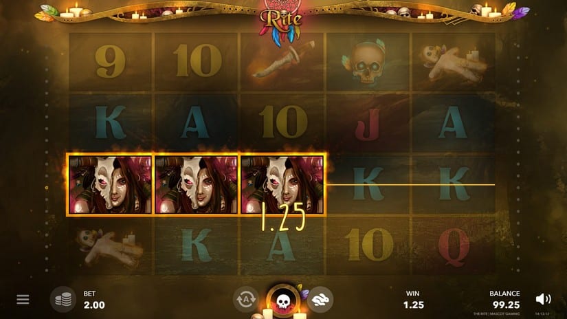 The Rite slot screen 2