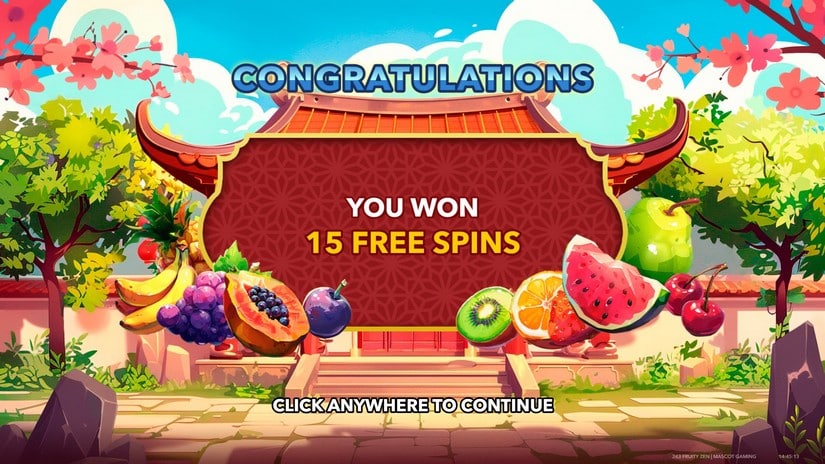 243 Fruity Zen slot screen 3