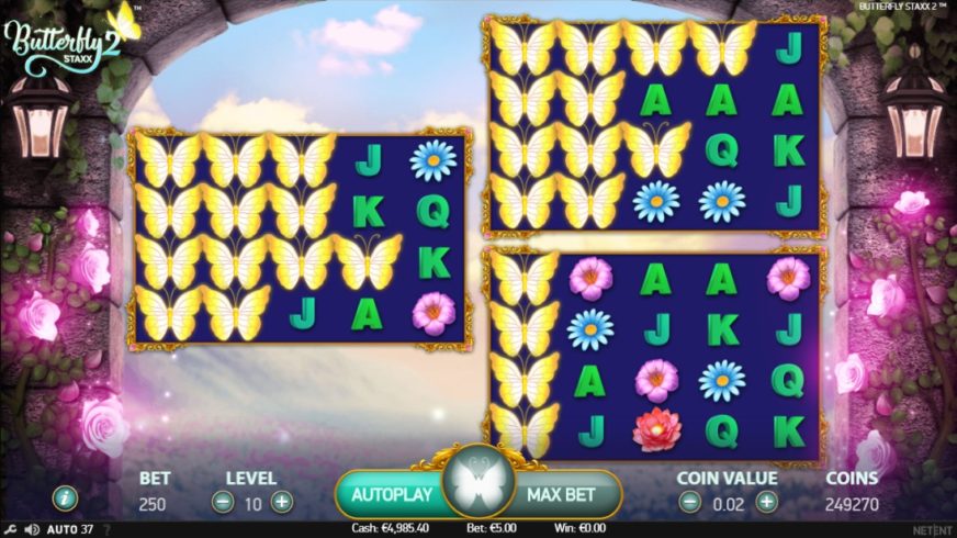 Butterfly Staxx 2 slot screen 3