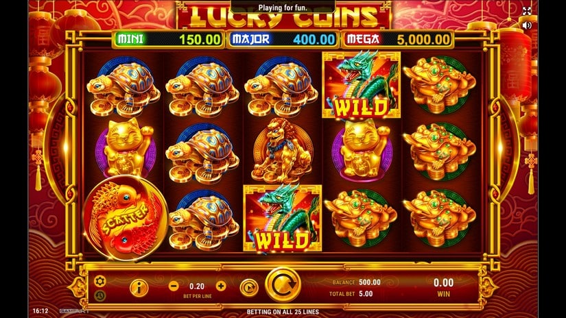Lucky Coins slot screen 1