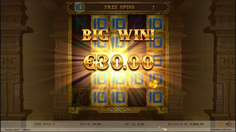 Gonzo’s Gold slot screen 6