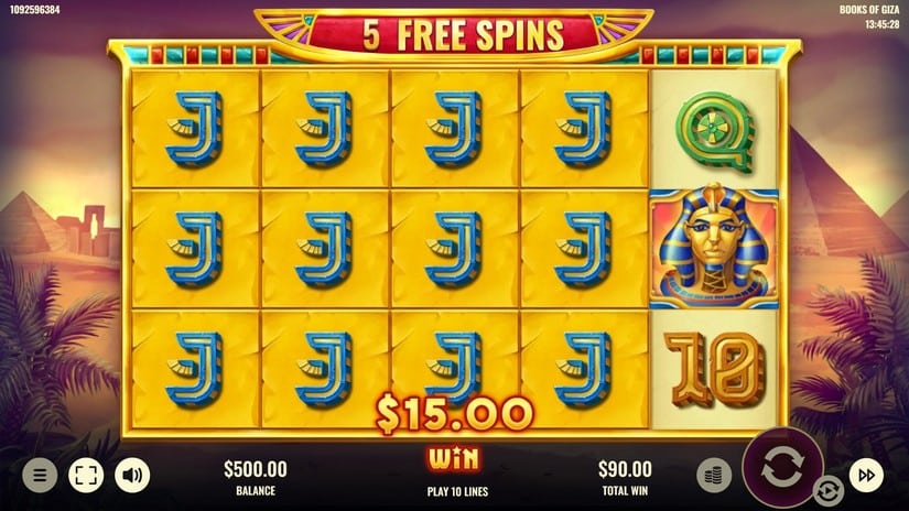 Books of Giza slot screen 7