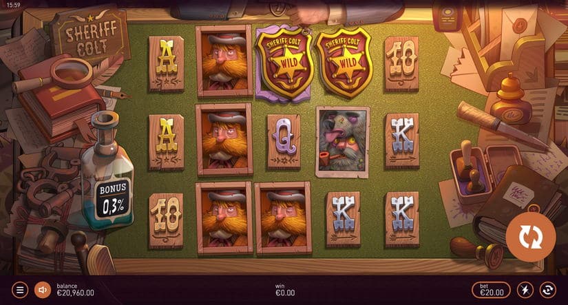 Sheriff Colt slot screen 4