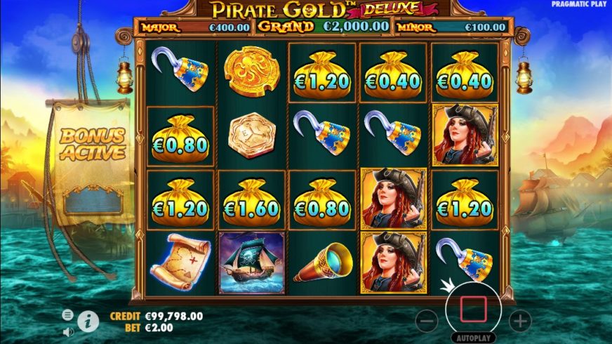 Pirate Gold Deluxe slot screen 4