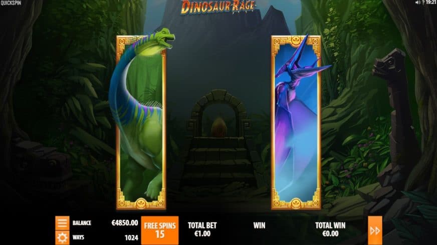Dinosaur Rage slot screen 4