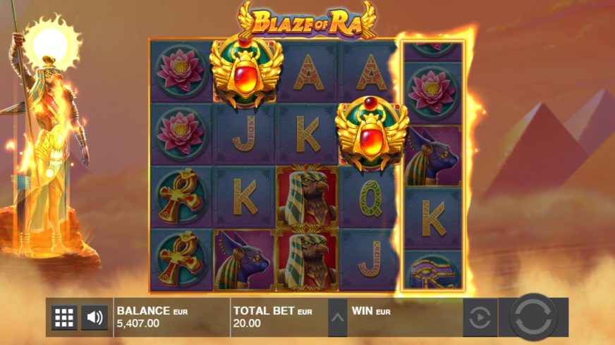 Blaze Of Ra slot screen 5