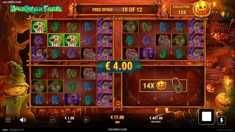 Halloween Farm slot screen 5