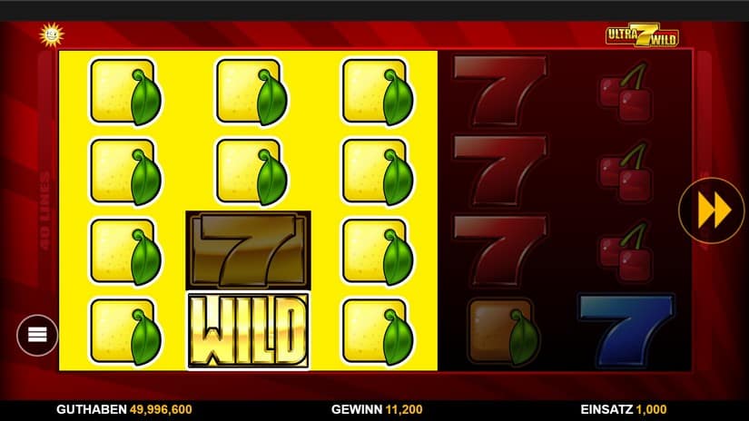 Ultra 7s Wild slot screen 3