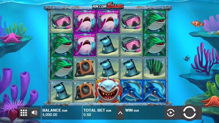 Razor Shark slot screen 1