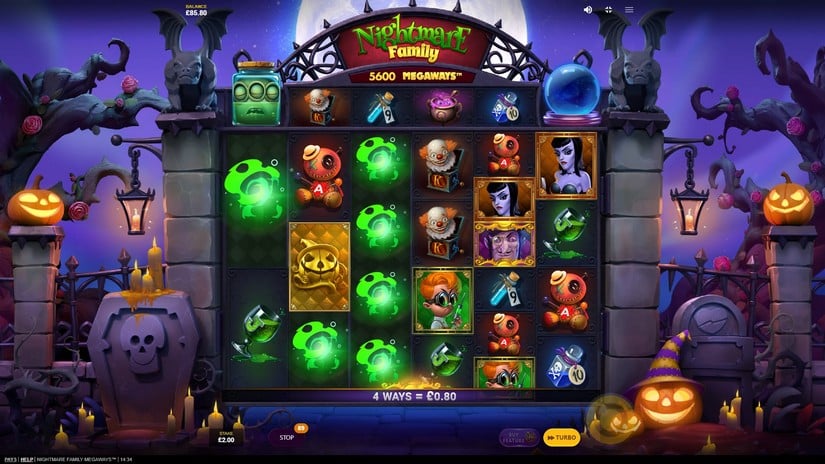 Nightmare Family Megaways slot screen 2