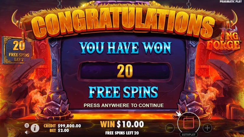 Viking Forge slot screen 3