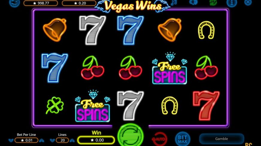 Vegas Wins slot screen 1