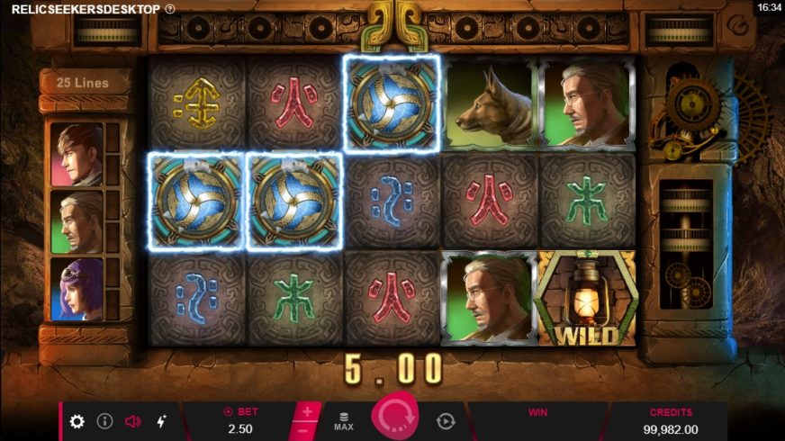 Relic Seekers slot screen 2