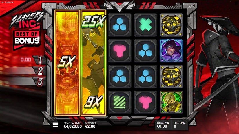 Slayers Inc slot screen 7