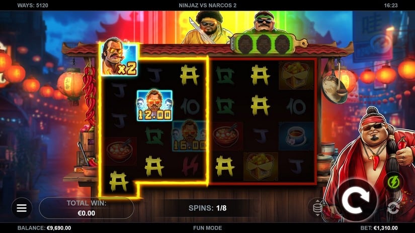 Ninjaz vs Narcos 2 slot screen 2