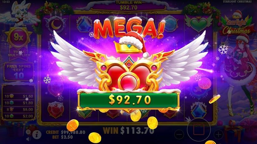 Starlight Christmas slot screen 7