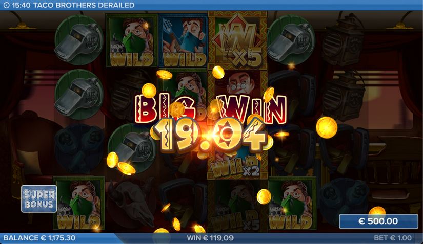 Taco Brothers Derailed slot screen 4