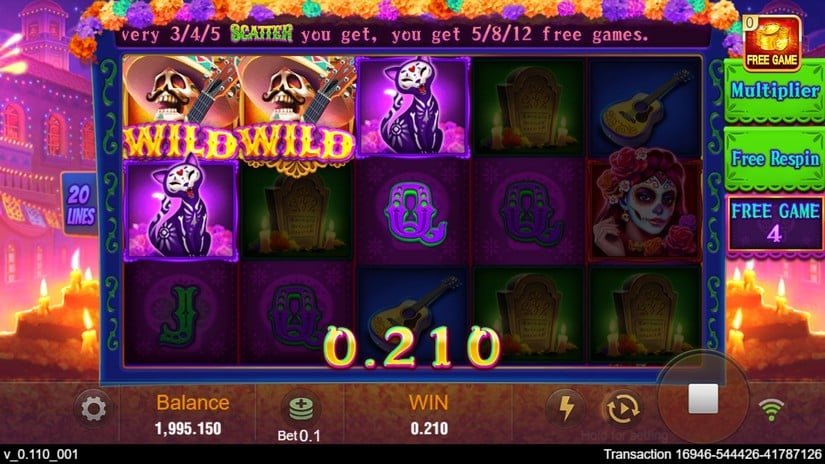 Bone Fortune slot screen 4