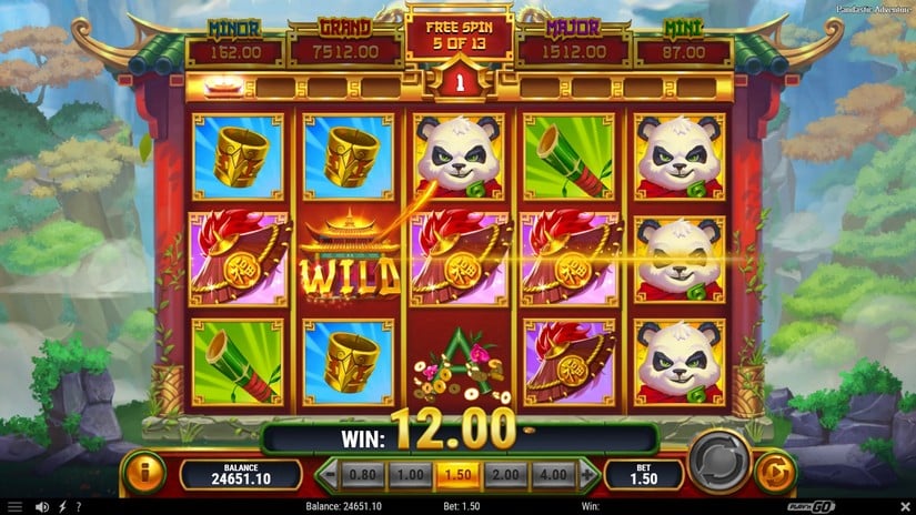 Pandastic Adventure slot screen 6