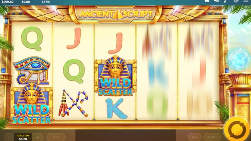 Ancient Script slot screen 1