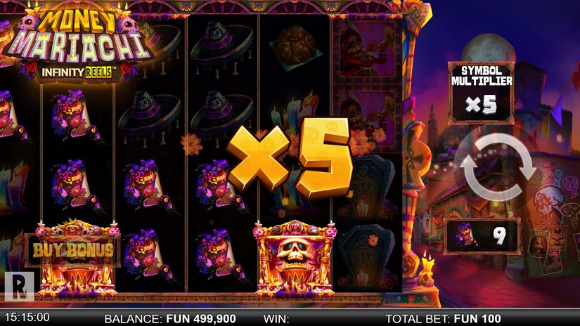 Money Mariachi Infinity Reels slot screen 2