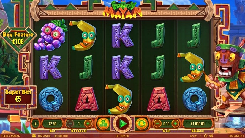 Fruity Mayan slot screen 1
