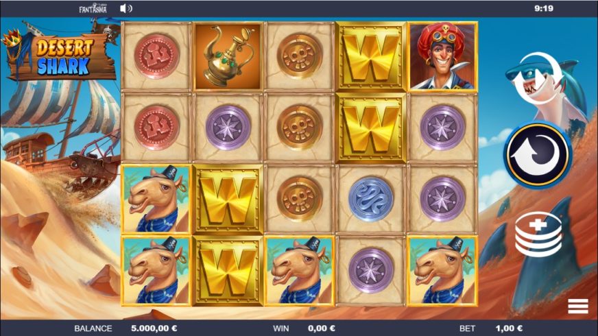 Desert Shark slot screen 1