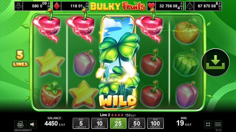 Bulky Fruits slot screen 3