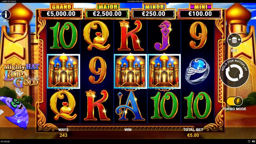 Mighty Hat Lamp Of Gold slot screen 3