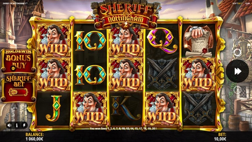 Sheriff of Nottingham 2 slot screen 6