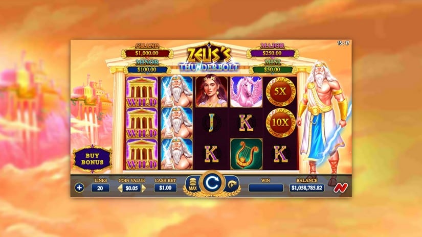 Zeus’s Thunderbolt slot screen 1