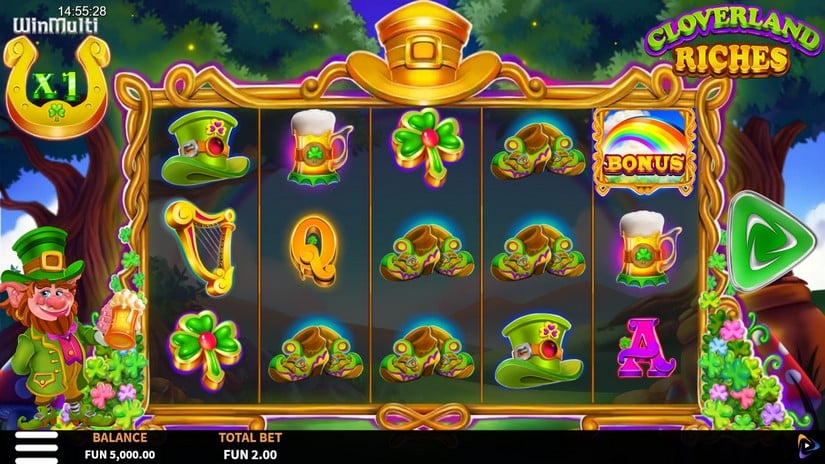 Cloverland Riches slot screen 1
