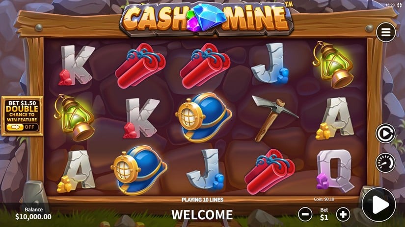 Cash Mine slot screen 1
