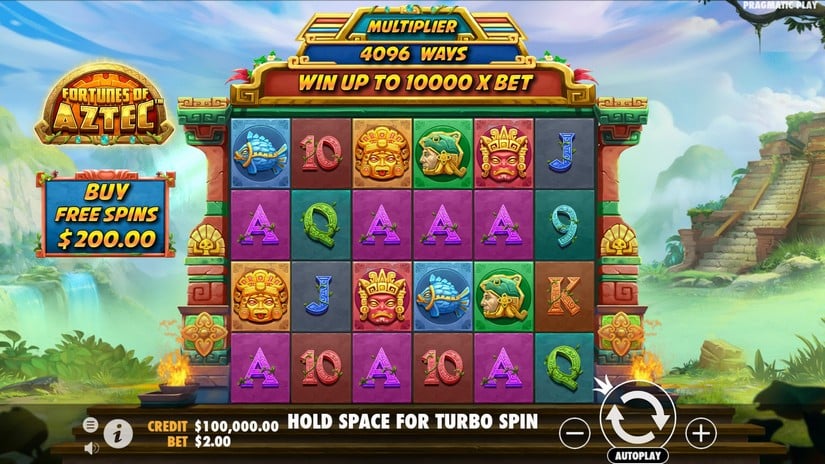 Fortunes of the Aztec slot screen 1