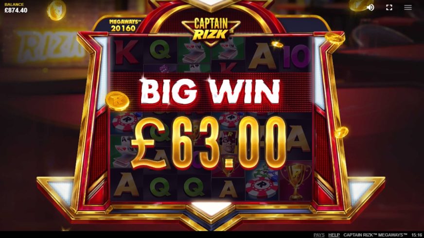 Captain Rizk Megaways slot screen 4