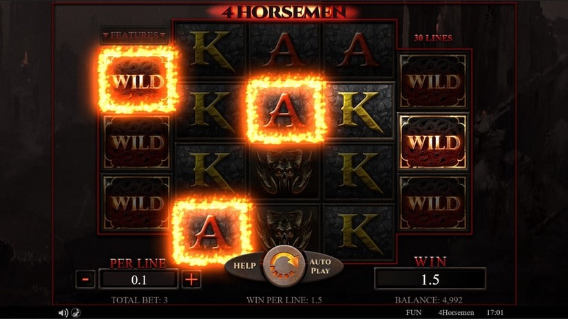 4 Horsemen slot screen 5