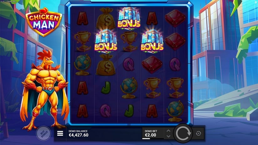 Chicken Man slot screen 5