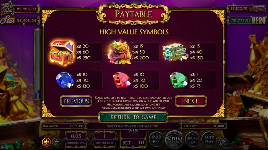 Reels of Wealth slot screen 2