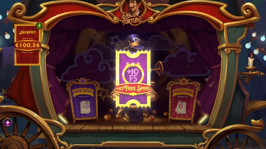 Dr Fortuno slot screen 2