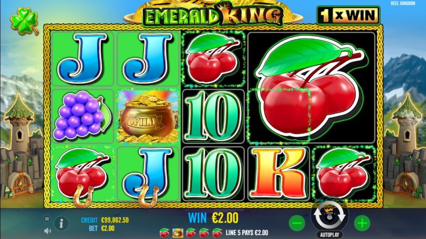 Emerald King slot screen 3