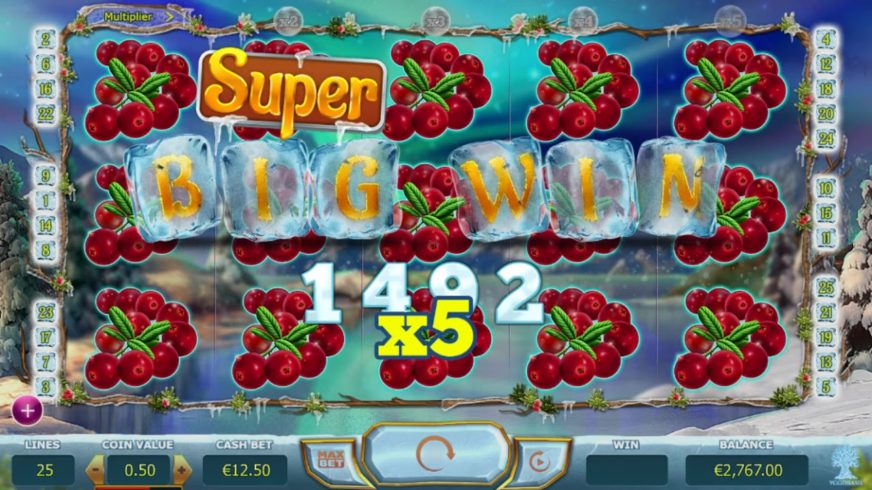 Winterberries slot screen 3