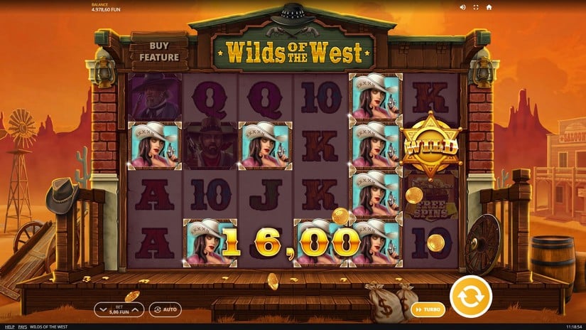 Wilds of the West slot screen 2
