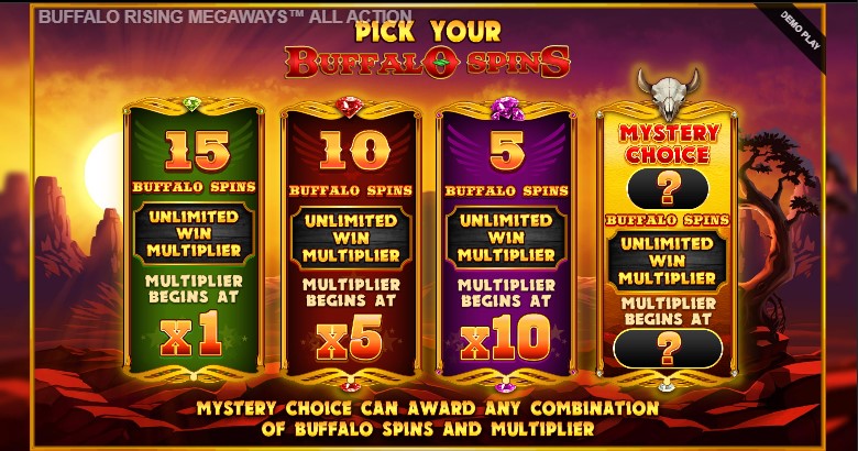 Buffalo Rising Megaways All Action slot screen 2