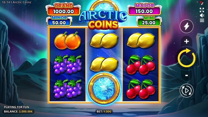 Arctic Coins: Running Wins slot screen 1
