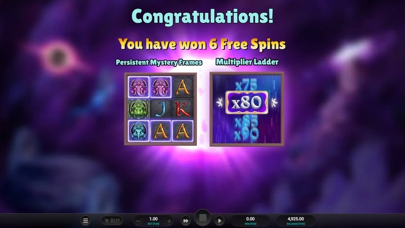 Aura God slot screen 2