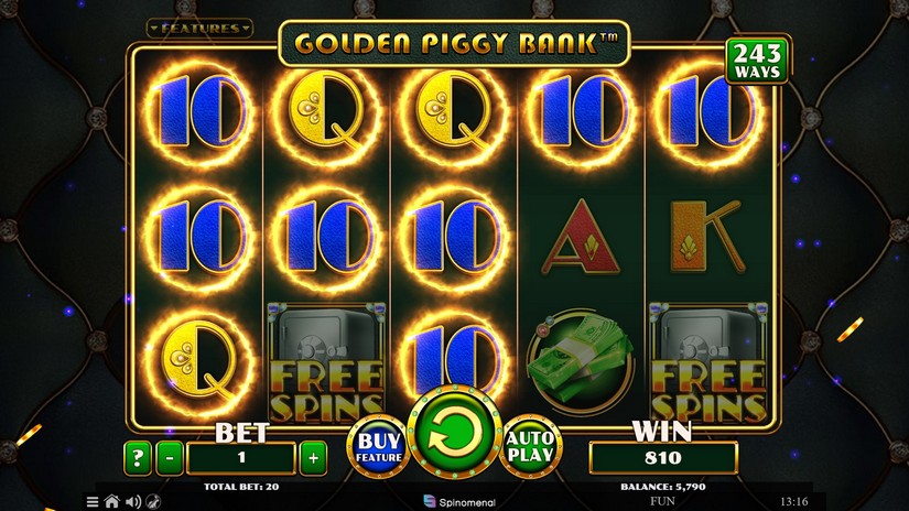 Golden Piggy Bank slot screen 2