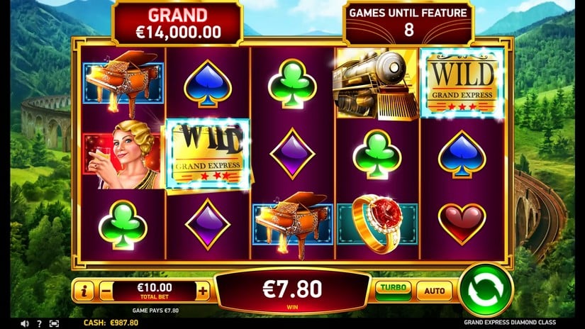 Grand Express Diamond Class slot screen 2